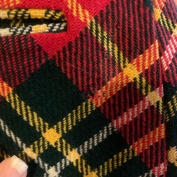 Vintage Bobbie Brooks Plaid Button-Up Vest/flare pant set approx size 8 - Picture 15 of 16